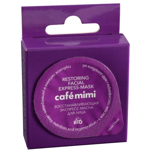 Caf&amp;eacute; Mimi Gel maska za lice CAF&amp;Eacute; MIMI (ekspres, obnavljajuća) 15ml Slike