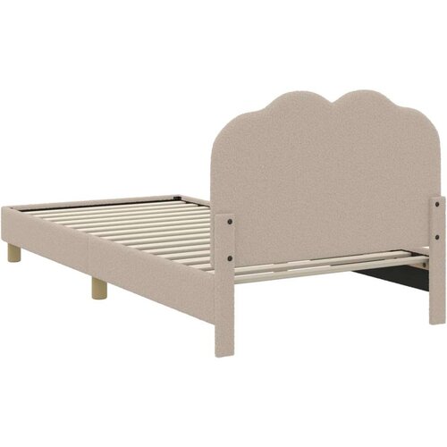  Okvir za krevet Svijetlo siva 90 x 190 cm Vuna Slike