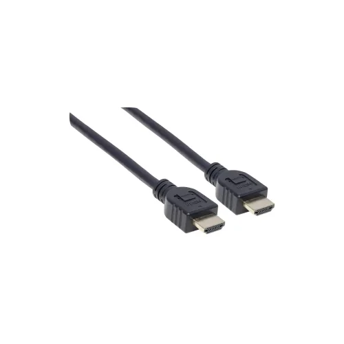 Manhattan HDMI priključni kabel HDMI-A utikač, HDMI-A utikač 2.00 m crna 353939 UL certificiran, Ultra HD (4K) HDMI HDMI kabel