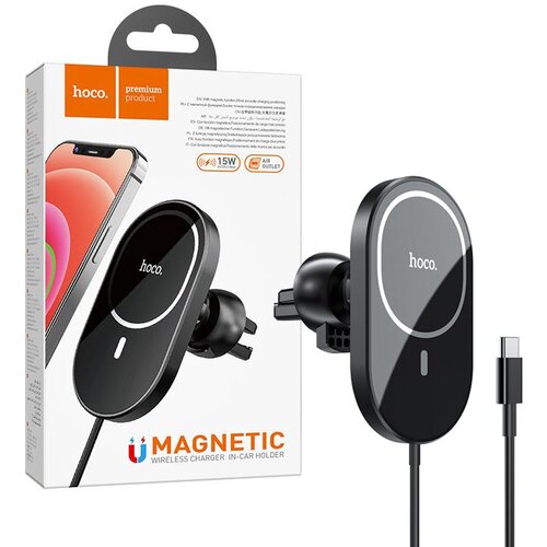 Hoco Auto drzac Hoco. CA90 (air vent) MagSafe 15W crni Cene