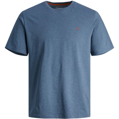 Jack &amp;amp; Jones Majica &amp;#039;EPAULOS&amp;#039; plavi traper / tamno narančasta Slike