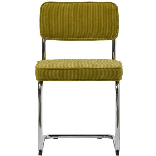 Unique Furniture Zelen jedilni stol iz rebrastega žameta Rupert &amp;ndash; Slike