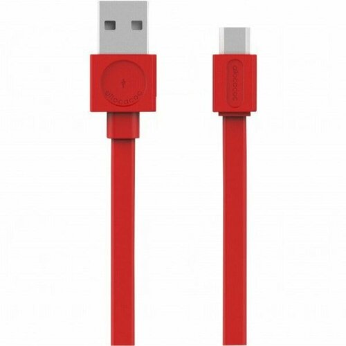 Allocacoc flat USB kabl USB-C 1.5m crveni 10453RD/USBCBC Slike
