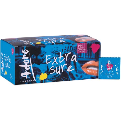 Pasante Kondomi Adore Extra Sure, 144 kom Cene