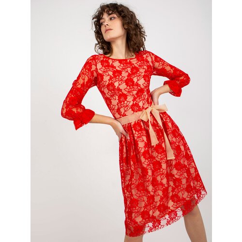 LAKERTA Dress-LK-SK-507034.40P-red Cene