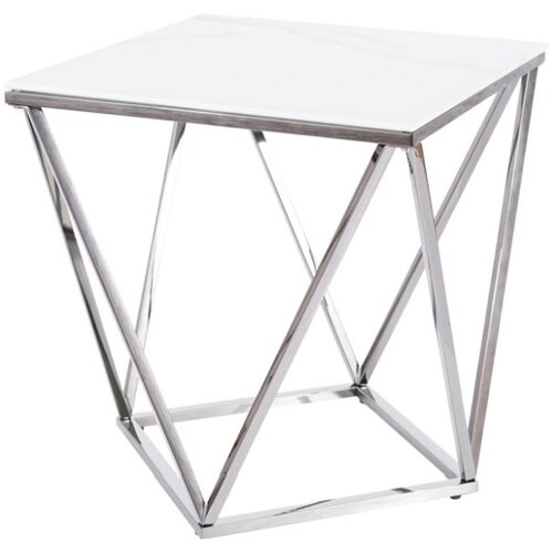 Molarem Home Stolić SILVER B - staklo s efektom mramora Slike