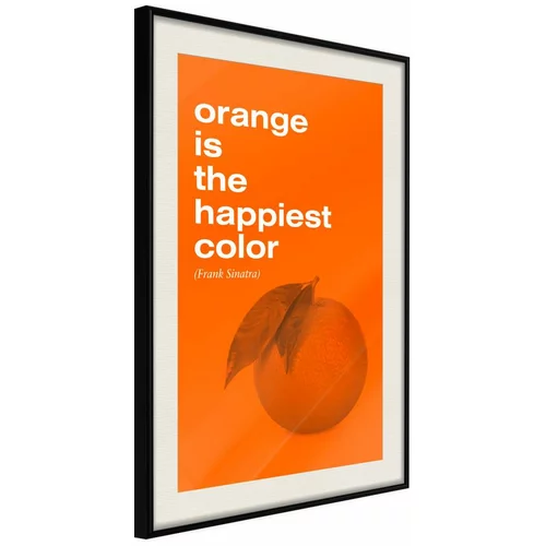 Poster - Orange Colour 20x30