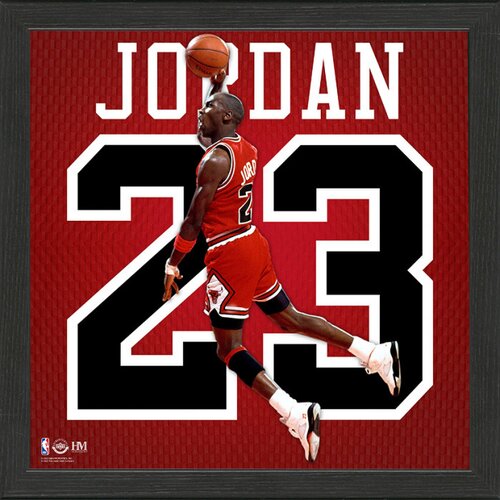 The Highland Mint michael jordan 23 chicago bulls impact jersey frame fotografija v okvirju Cene