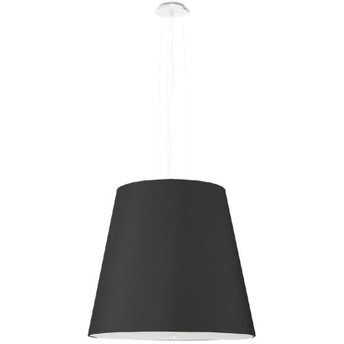 Nice Lamps Crna viseća svjetiljka sa staklenim sjenilom ø 50 cm Tresco - Cijene