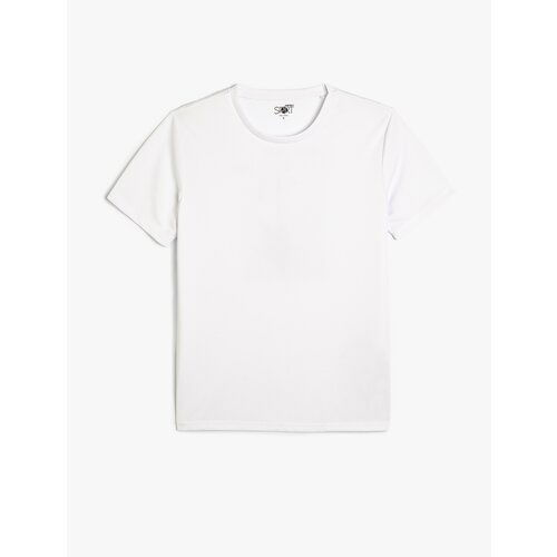 Koton Back Printed Sports T-Shirt Crew Neck Short Sleeve Cene