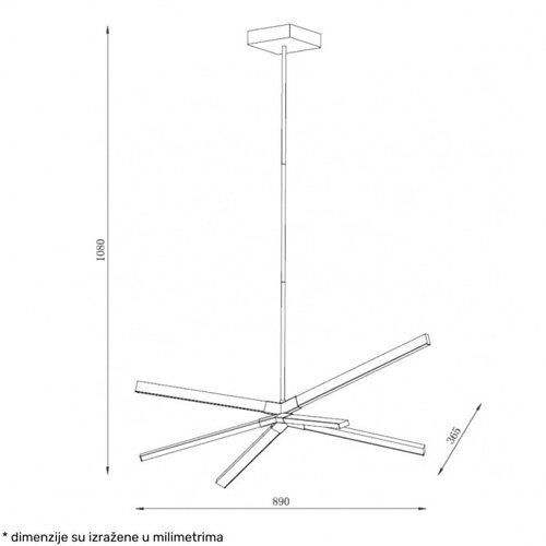  solea 24 visilica 40W 3000K crna/drvo Cene