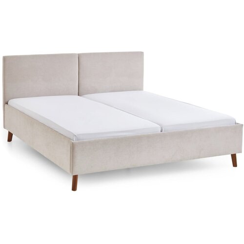 Meise Möbel Bež tapecirani bračni krevet s podnicom 160x200 cm Piano – Cijene