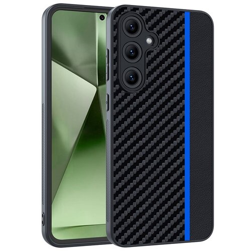 CARBON FIBER Texture maska za Samsung Galaxy S25 - Black/Blue Cijene