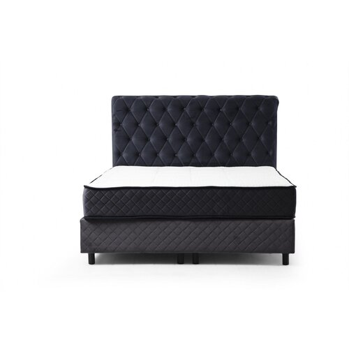 Hanah home Sonata Set 120 x 200 v3 - Anthracite Anthracite Single Mattress, Base & Headboard Cene