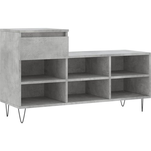 Maison Chic Omarica za obutev - Kopa za čevlje betonsko siva 102x36x60 cm inženirski les, (21778079) Cene