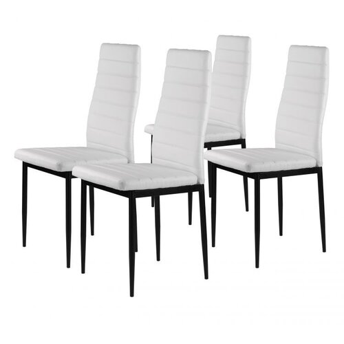 Modern Home Trepezarijske stolice set 4 kom Tami eko koža White Cene