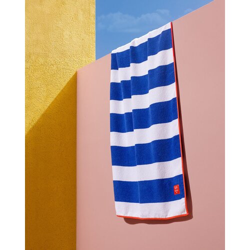 Madame coco Pe&scaron;kir za plažu Biasse, Pamučni, 70x150cm, Teget-beli Cene