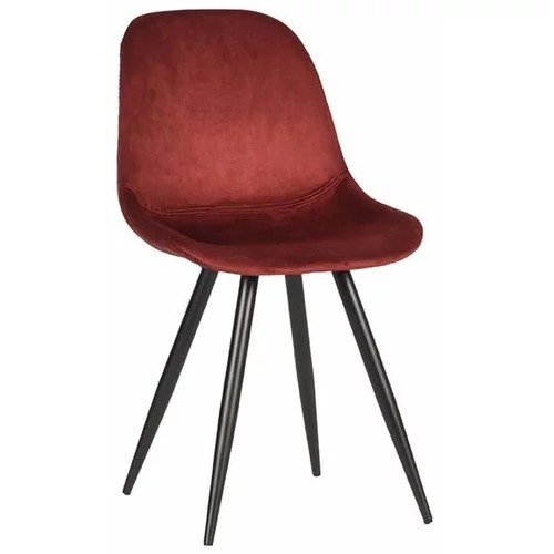 LABEL51 Crvene baršunaste blagovaonske stolice u setu 2 kom Capri –