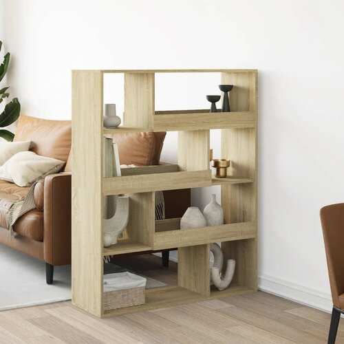 Furnova Pregrada za prostor sonoma hrast 100x33x125,5 cm inženirski les, (21932834) Cene