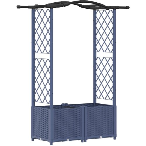 vidaXL Povišeni krevet s mrežom i krovom Siva 125 x 40 x 138 cm PP - Siva 125 x 40 x 138 cm s krovom u obliku lukova (2 bočna mreža) Cene
