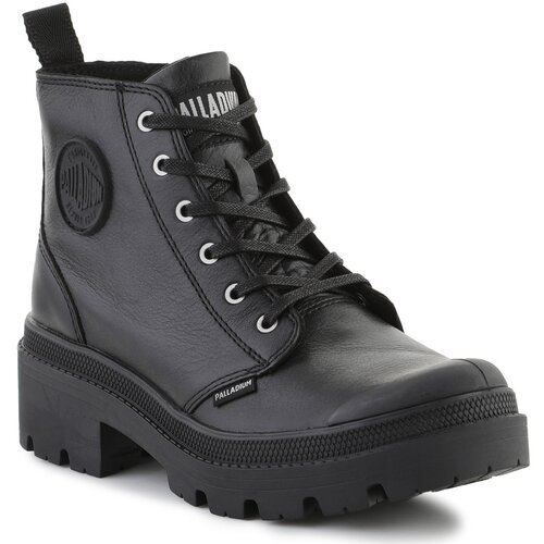 Palladium Visoke superge Pallabase Leather 96905-001-M Black/Black Črna Slike