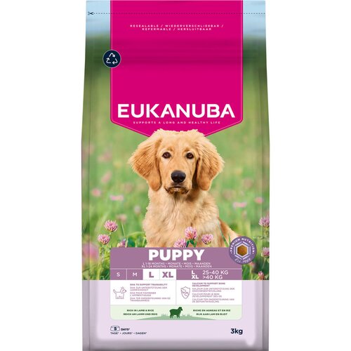 Eukanuba Premium Nutrition Puppy Large & Giant Breed janjetina i riža - 3 kg Cijene