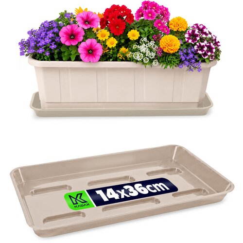 KADAX Stojalo za cvetlične lončke 40 cm, balkonsko korito, plastični pladenj, (5000352664) Cene
