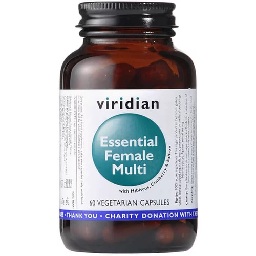 Viridian Nutrition Esencialni ženski multivitamini (60 kapsul)