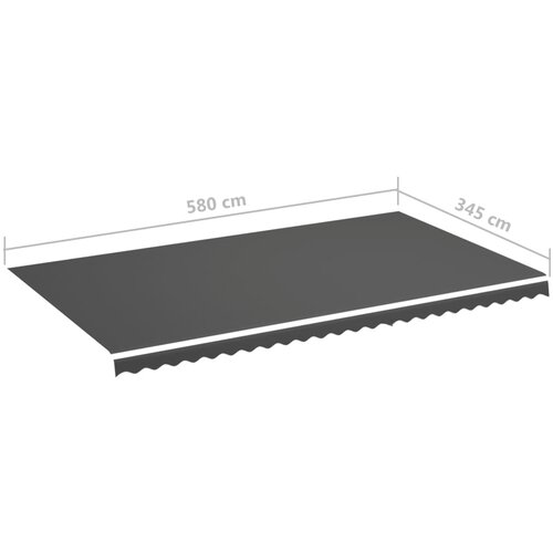  Zamjenska tkanina za tendu antracit 6 x 3,5 m Slike