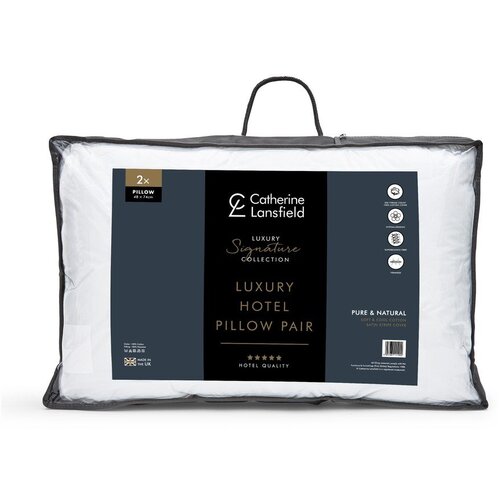 Catherine Lansfield Polnilo za blazino 2 ks 48x74 cm Hotel Satin Stripe &amp;ndash; Slike