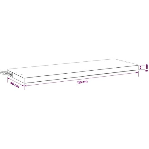  Jastučići za klupe - 2 dijela SOEST 2 kom. 100% poliester - Antracit 110 x 40 x 5 cm Poliester Cijene