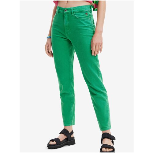 Desigual Green Women Straight fit Jeans Navel - Women Slike