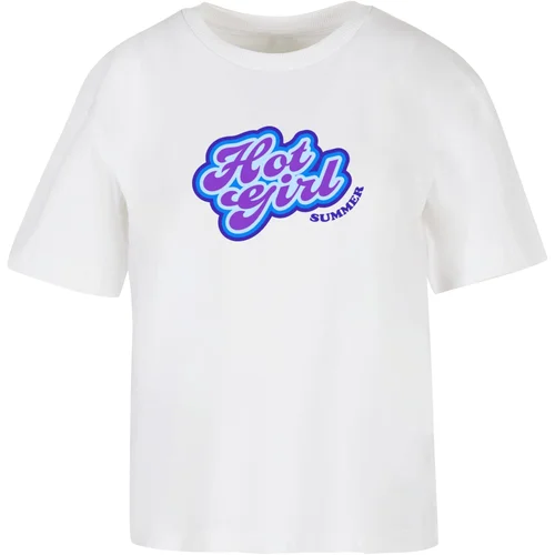 Mister Tee Women's Hot Girl Summer T-shirt white