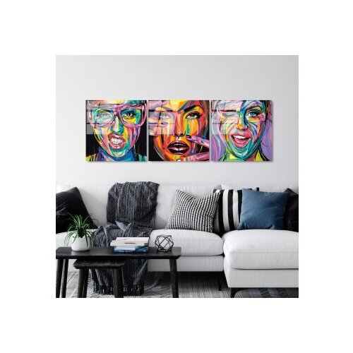 Wallxpert dekorativna slika od kaljenog stakla smile 3 (uv 852) 50 x 50cm Slike