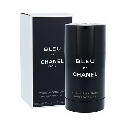 Chanel Bleu de deodorant v stiku brez aluminija 75 ml za moške