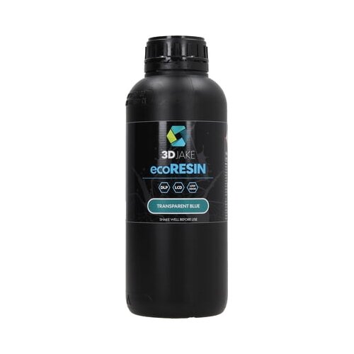 3DJAKE ecoResin Transparent Blue, 1.000 g Slike