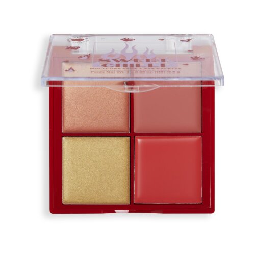 Revolution Sweet Chilli Cream Blush &amp;amp; Highlight Quad Slike