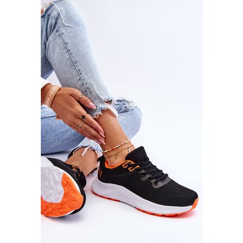 Boto Classic Women's Sport Lace-Up Shoes Black and Orange Darla Cijene
