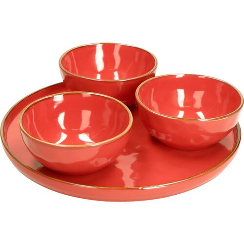 Rose & Tulipani Concerto - servirni set (1 krožnik + 3 skodelice) Cene