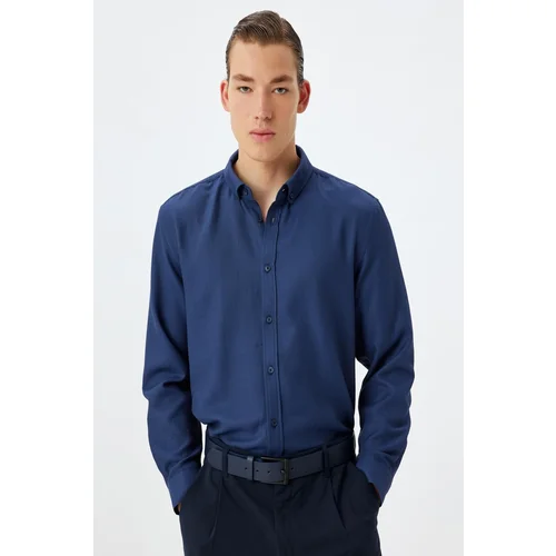 Koton Navy Blue Men's Adult Shirt