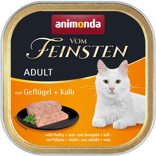 Animonda Mega pakiranje vom Feinsten Adult 32 x 100 g - Perad i teletina