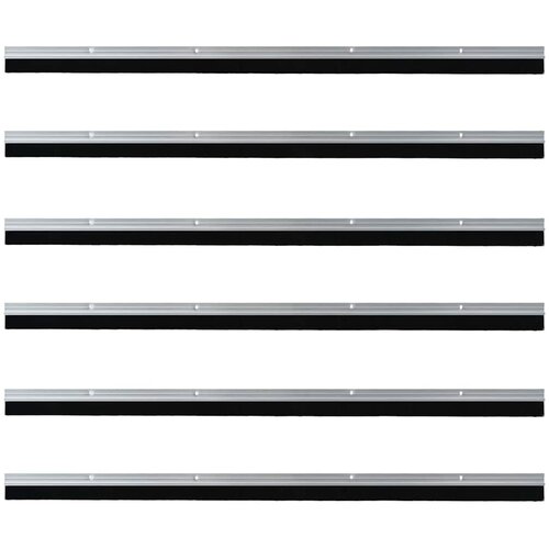  Držač četke za vrata 6 pcs Srebrno 100 cm Aluminijski legura Slike