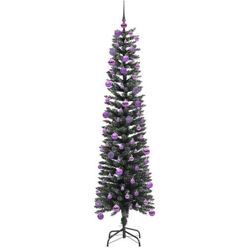 VidaXL Umjetno božićno drvce s stalakom Zelena 50.5 x 50.5 x 180 cm Slike