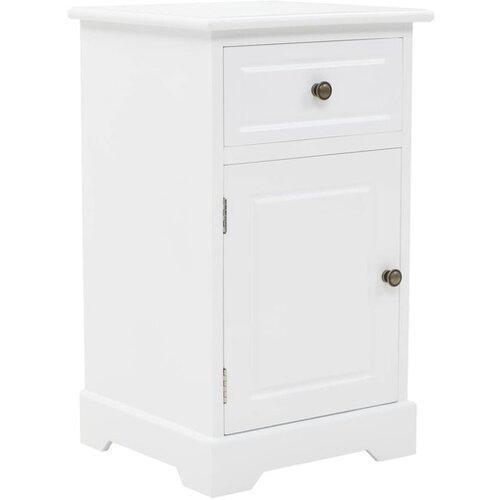 Nočna omarica MDF in borovina 35x32x59 cm Slike