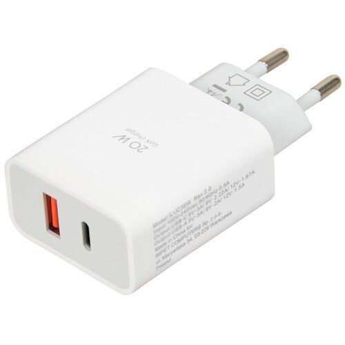 IBox Wall charger C-36 GaN PD20W, white Slike