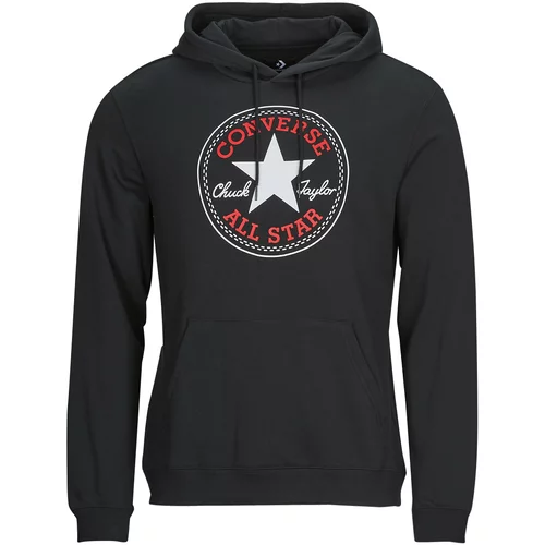 Converse GO-TO ALL STAR PATCH FLEECE PULLOVER HOODIE Crna