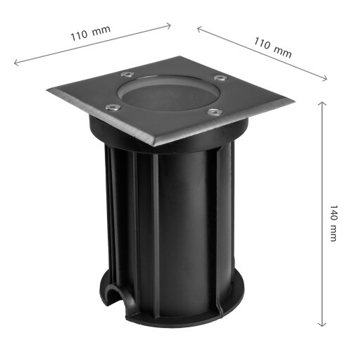  Spoljna svetiljka za prilaz LUKKA CONNECT 1xGU10/4W/230V IP67 mat hrom četvrtasta Slike
