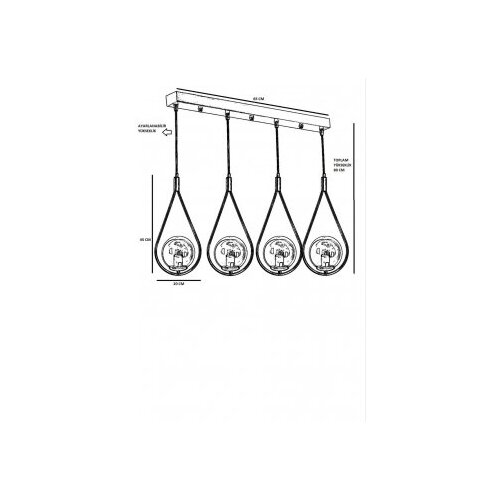 Opviq luster metal 846STL2858, bronza Slike