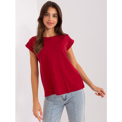 BASIC Feel Good T-shirt-RV-TS-4833.00X-burgundy Cijene