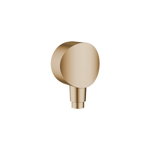 Hansgrohe FixFit Round Brushed Bronze priključak za crevo ručnog tuša sa nepovratnim ventilom i sintetičkim priključnim uglom 26453140 Cene